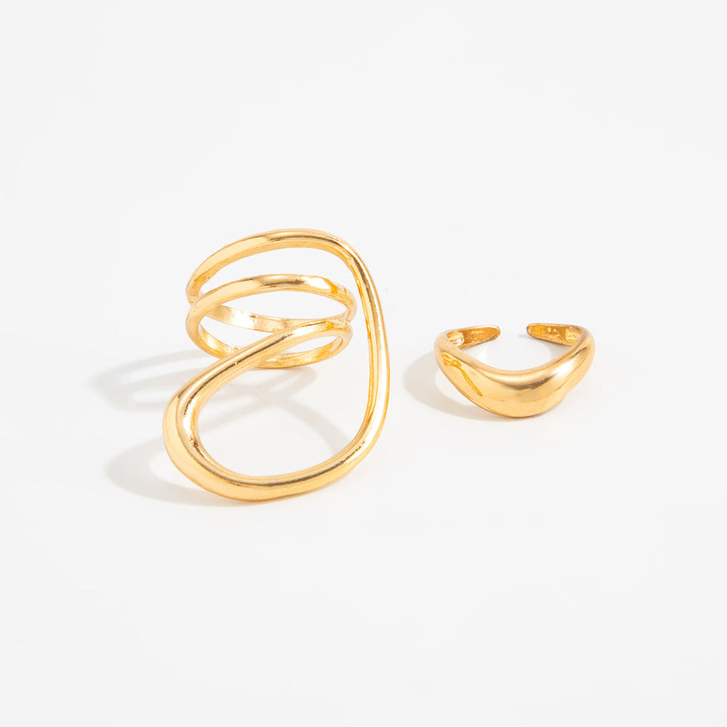 Geometric Twisted Toe Ring — ring, view 3