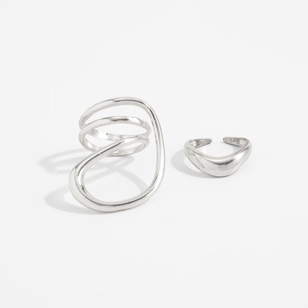 Geometric Twisted Toe Ring — ring, view 4