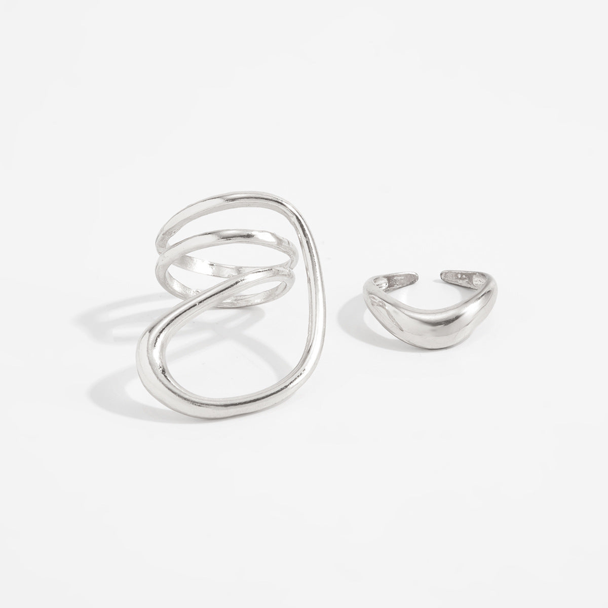 Geometric Twisted Toe Ring — ring, view 4