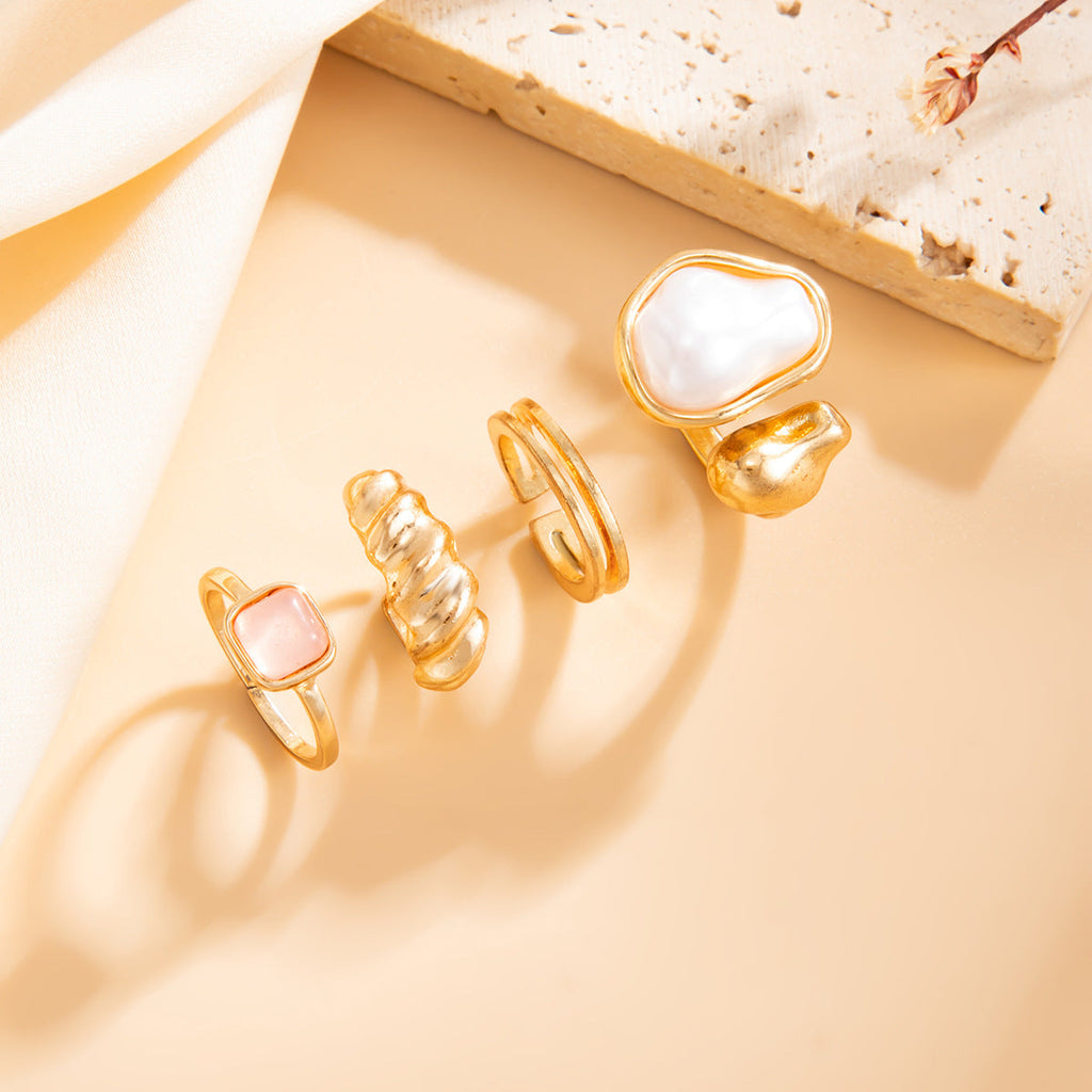 Baroque Pearl Toe Ring — gold ring, view 2