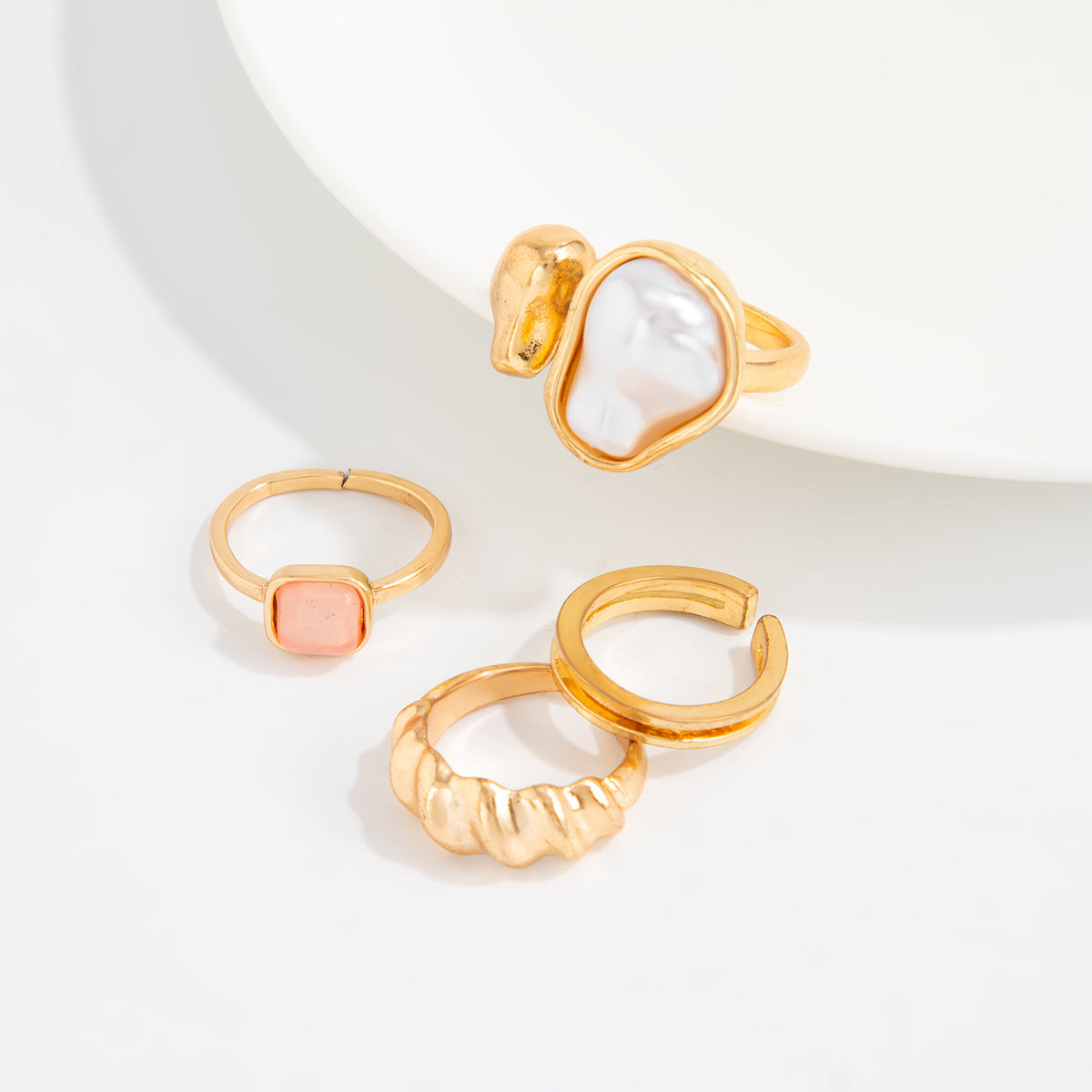 Baroque Pearl Toe Ring — gold ring, view 3