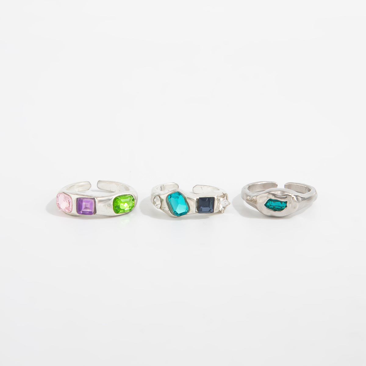 Polished Silver Open Toe Ring — silver ring, view 4