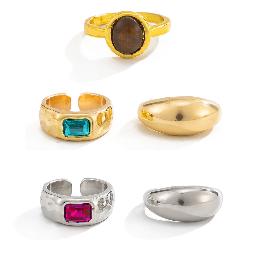 Geometric Sparkle Toe Ring — ring, view 2