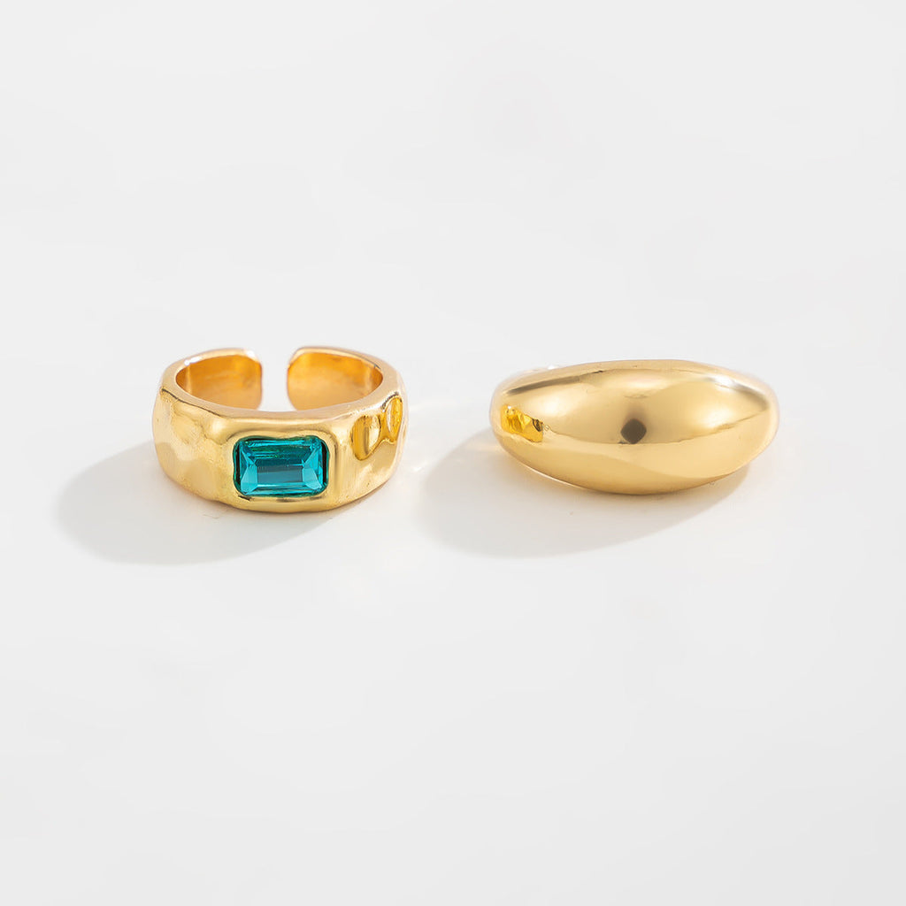 Geometric Sparkle Toe Ring — ring, view 4