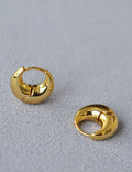 Lightweight Brass Hoop Earrings — earrings