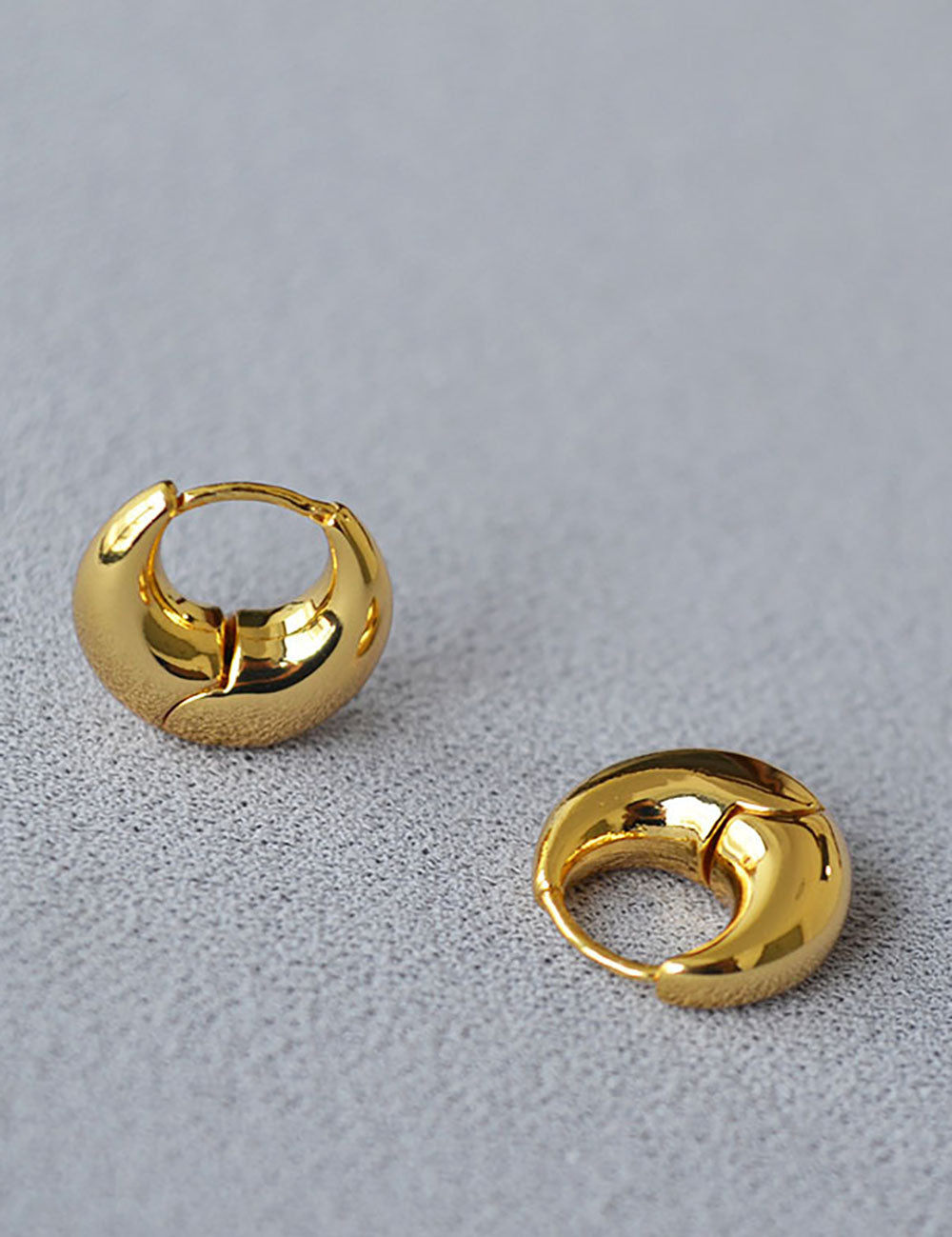 Lightweight Brass Hoop Earrings — earrings