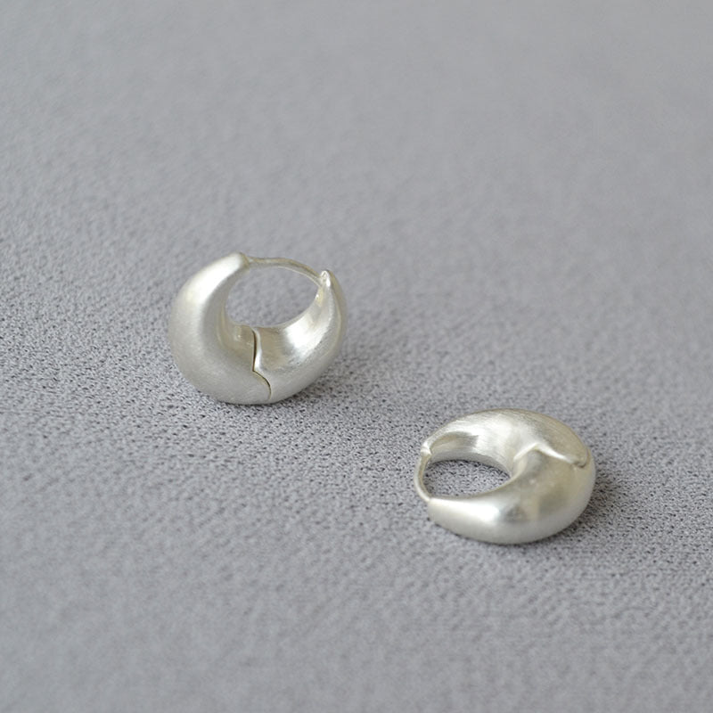 Lightweight Brass Hoop Earrings — earrings, view 4
