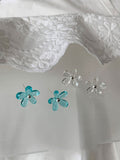 Transparent Flower Stud Earrings — earrings