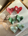 Polished Heart Stud Earrings — earrings