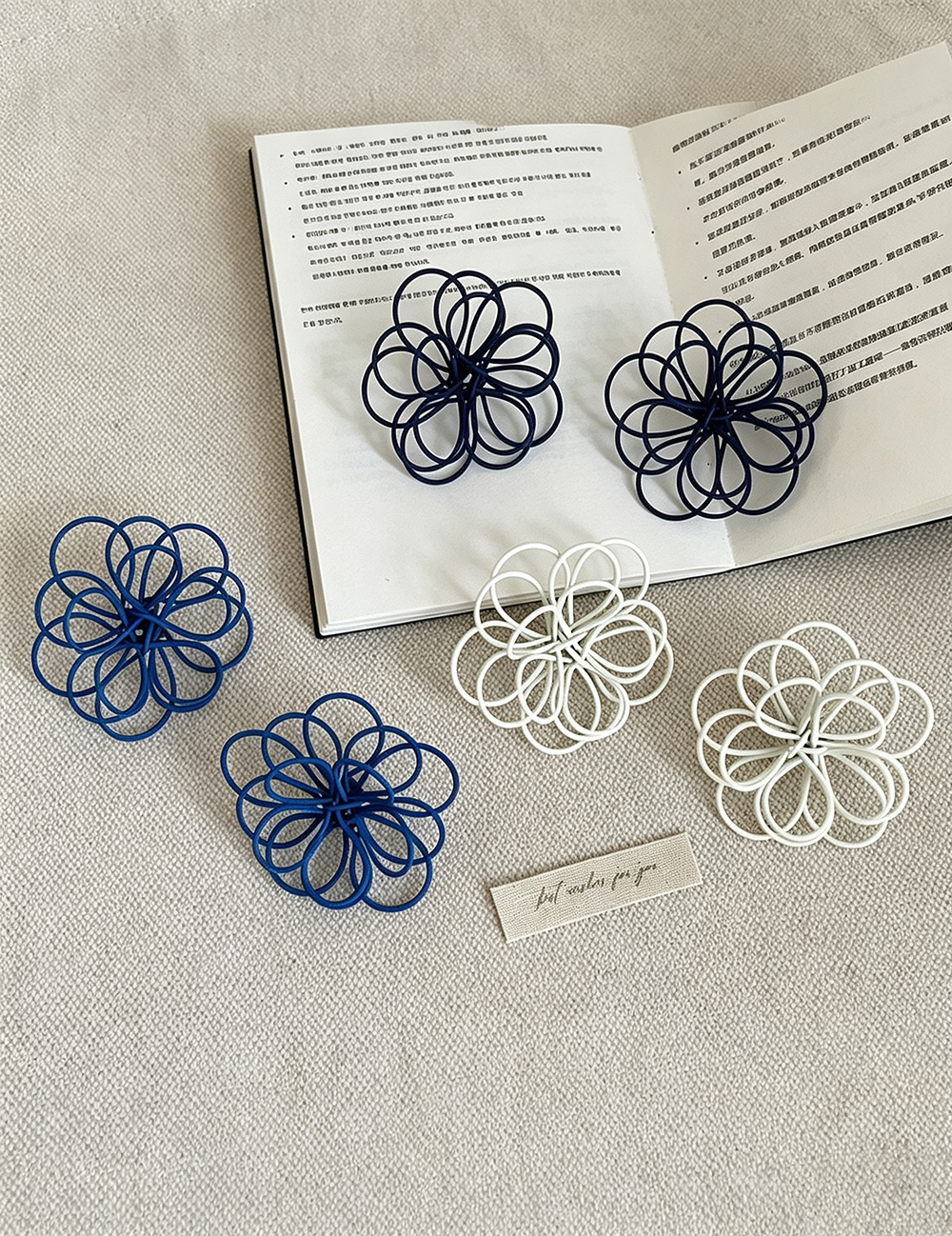 Hollow Floral Line Stud Earrings — earrings