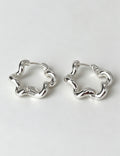 Hollow Geometric Hoop Earrings — silver earrings