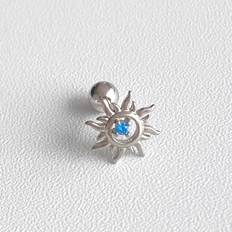 Multi-Colour Sunburst Hoop Earrings — earrings, view 6