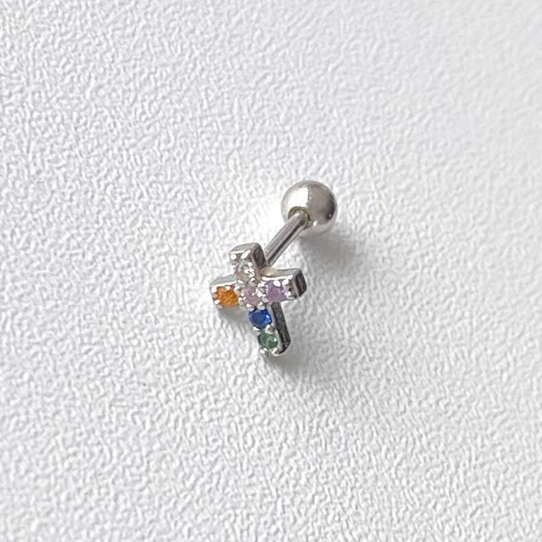 Multi-Colour Sunburst Hoop Earrings — earrings, view 7