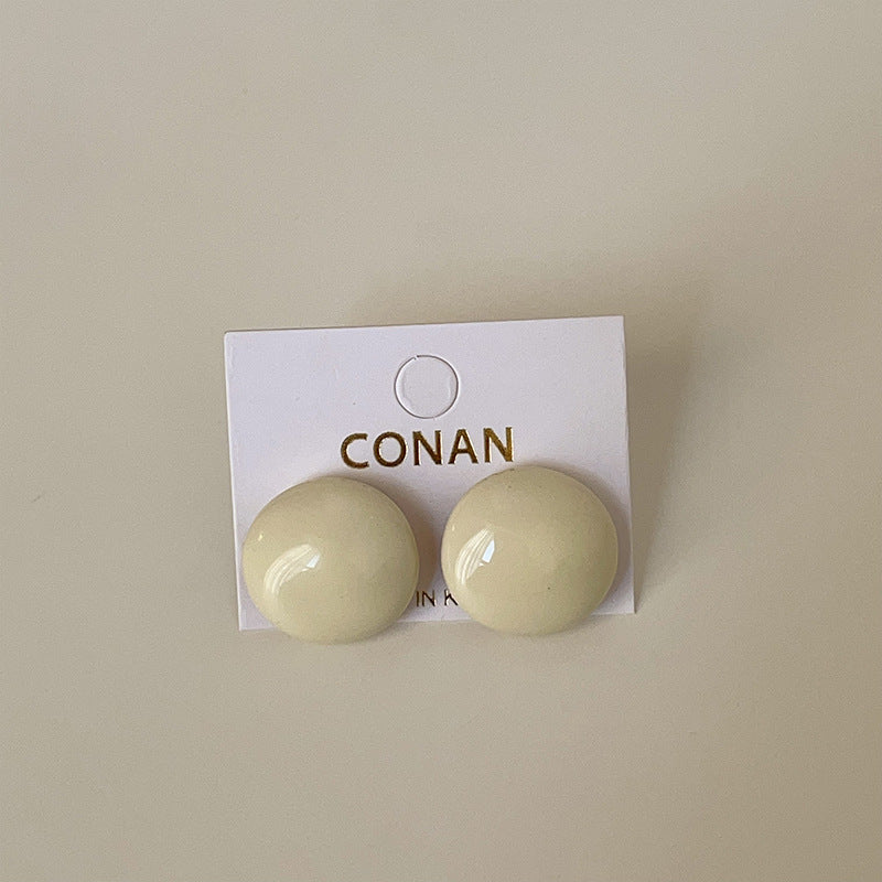 Enamel Drip Square Stud Earrings — earrings, view 9