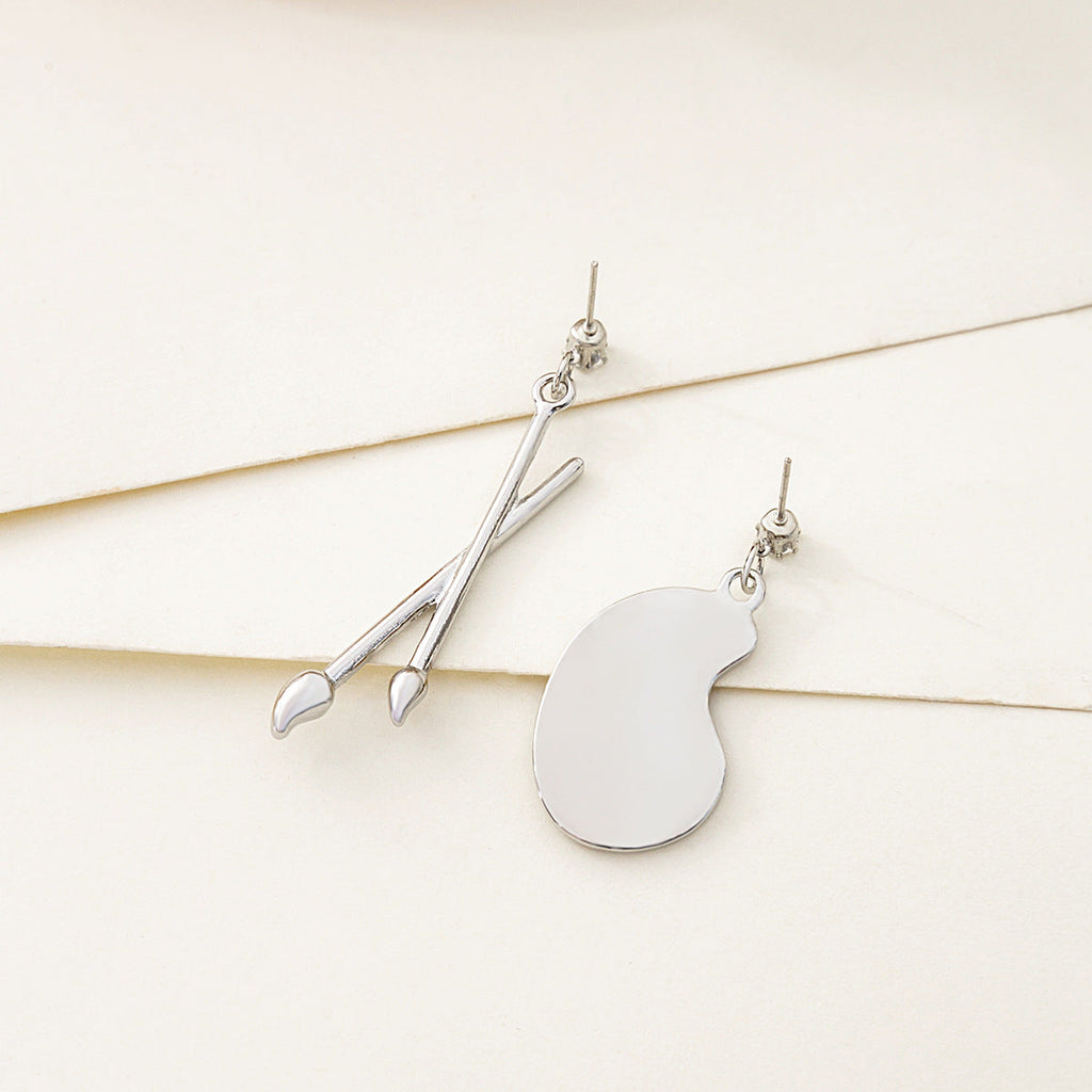Paintbrush Palette Dangle Earrings — earrings, view 10