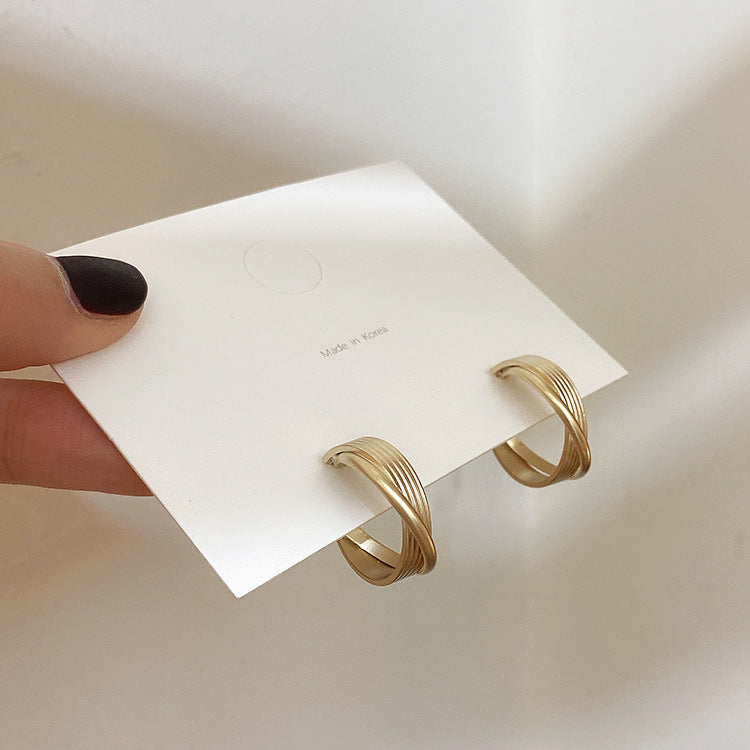 Twisted Geometric Irregular Hoops — earrings, view 5