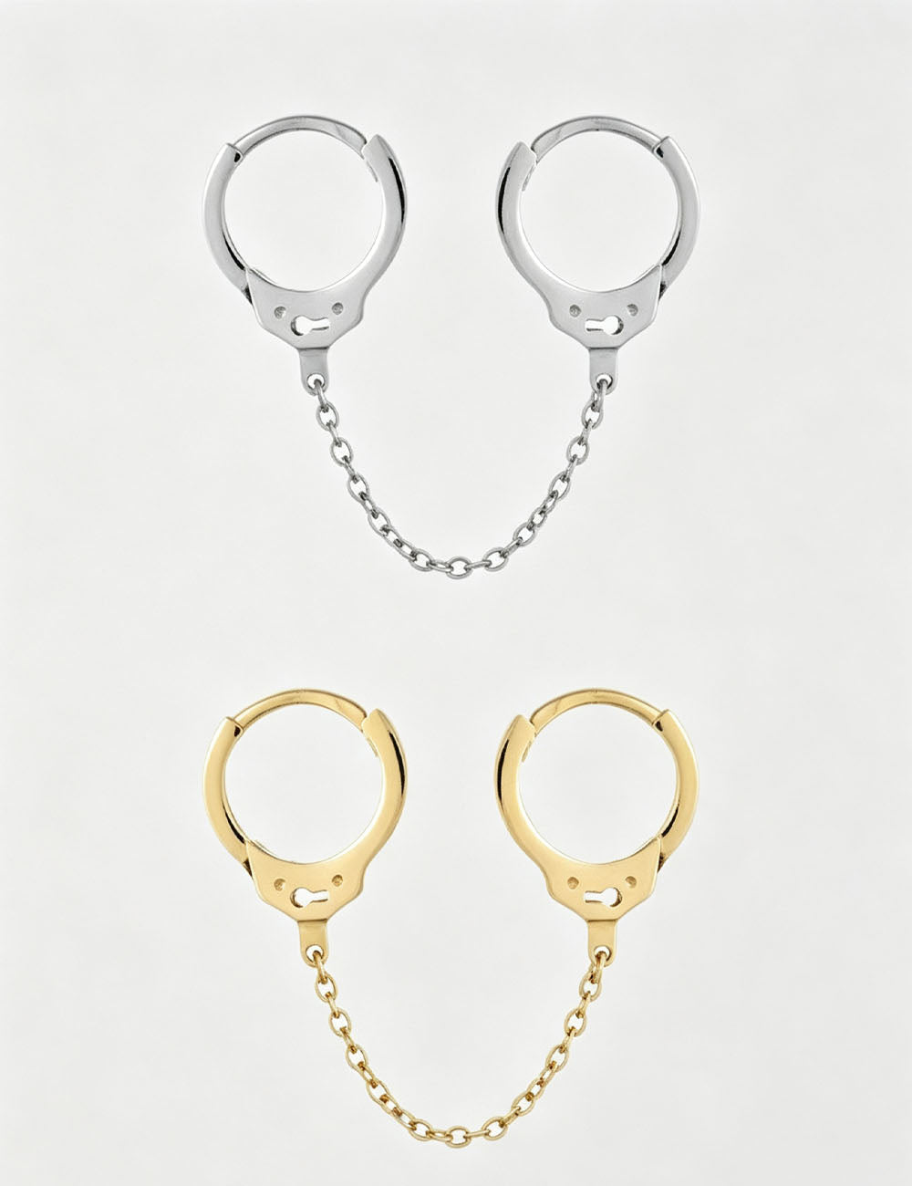 Handcuff Style Hoop Earrings — earrings, view 2