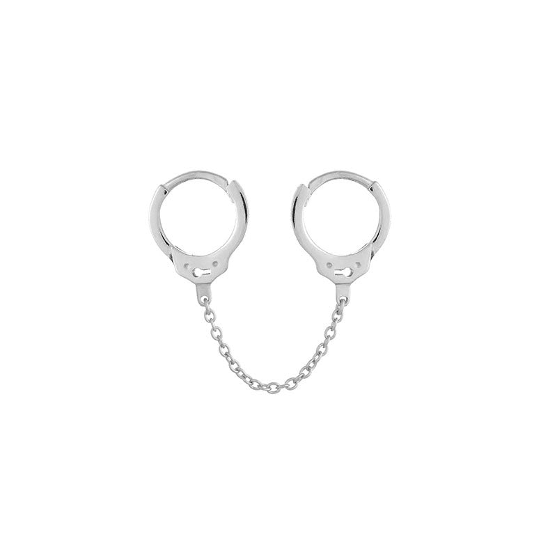 Handcuff Style Hoop Earrings — earrings, view 4