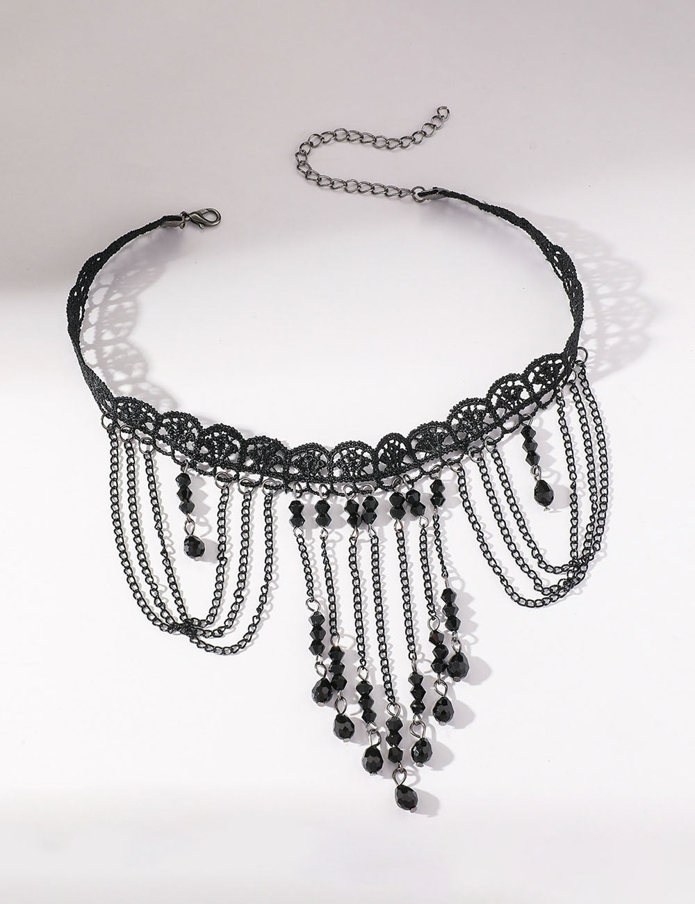 Lace Tassel Choker Necklace — necklace