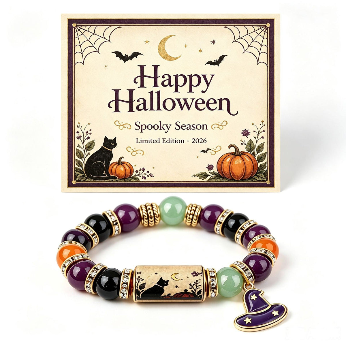 Ghost Charm Stretch Bracelet — bracelet, view 2