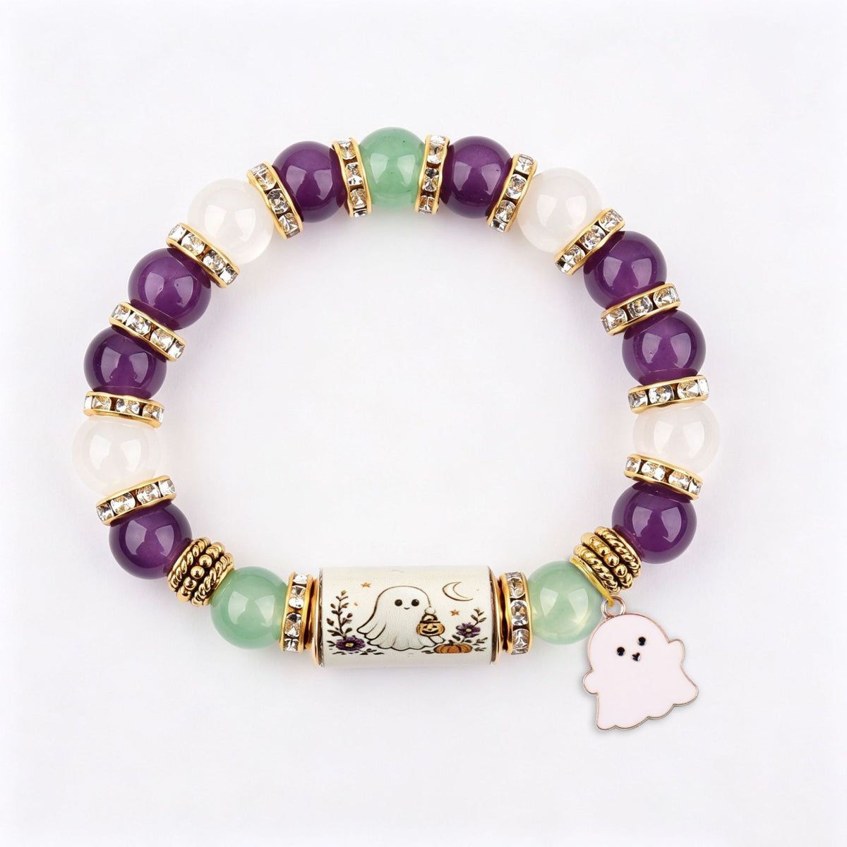 Ghost Charm Stretch Bracelet — bracelet, view 3