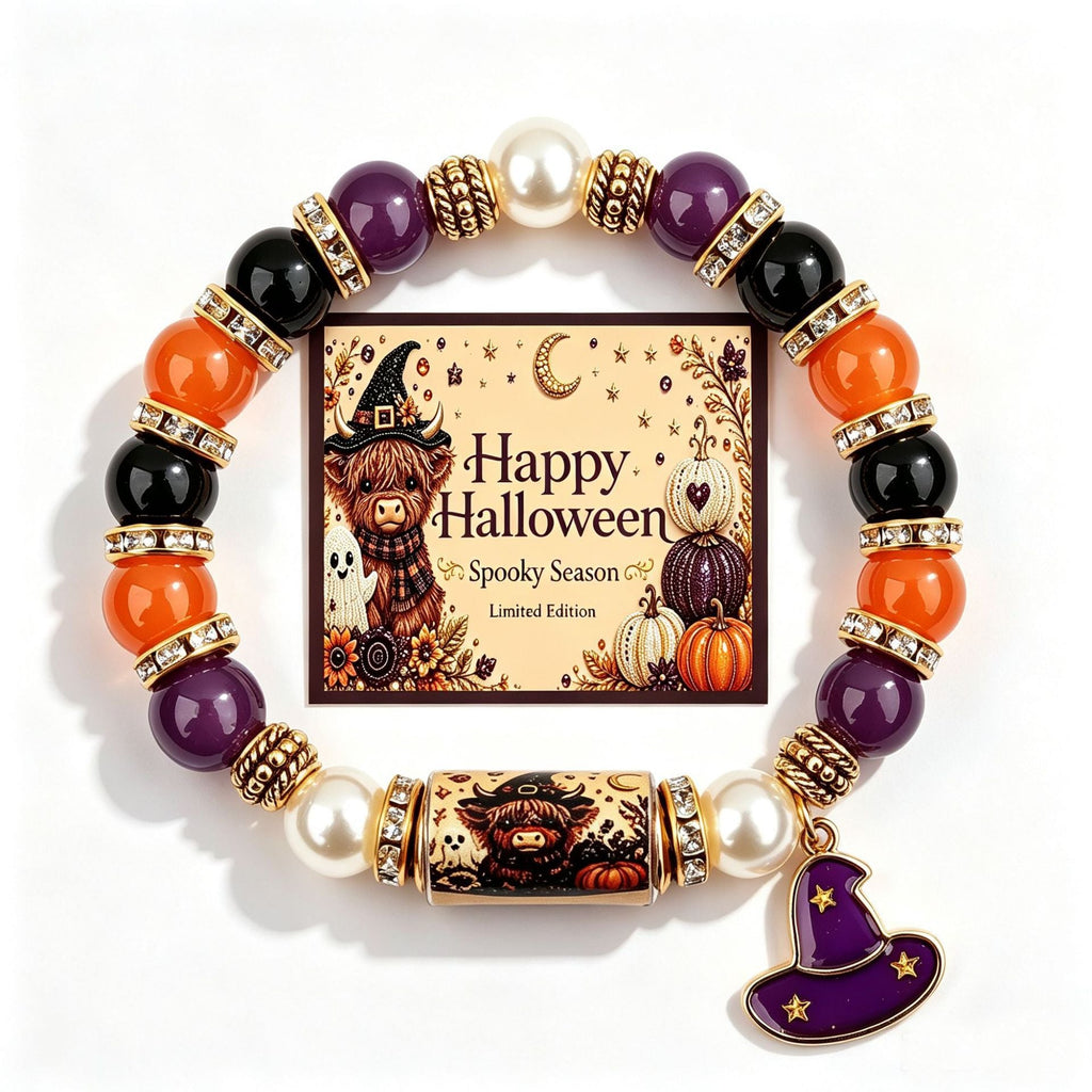 Ghost Charm Stretch Bracelet — bracelet, view 4