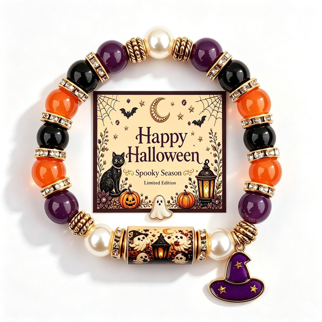 Ghost Charm Stretch Bracelet — bracelet, view 6