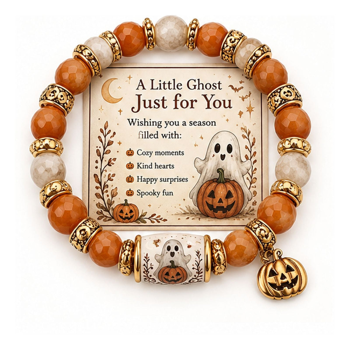 Ghost Charm Stretch Bracelet — bracelet, view 10