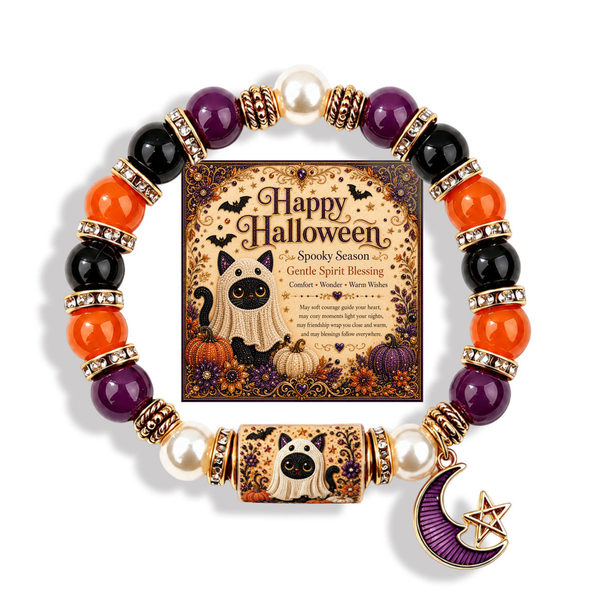 Ghost Charm Stretch Bracelet — bracelet, view 15