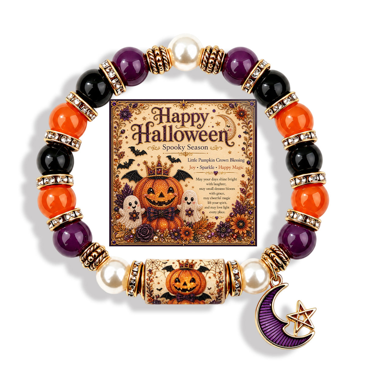 Ghost Charm Stretch Bracelet — bracelet, view 18