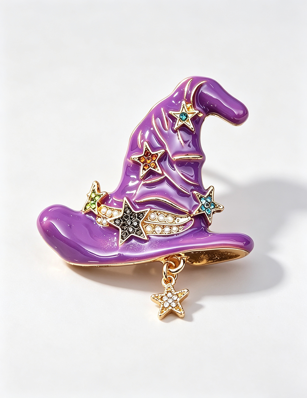 Witch Hat Enamel Brooch — brooch, view 5