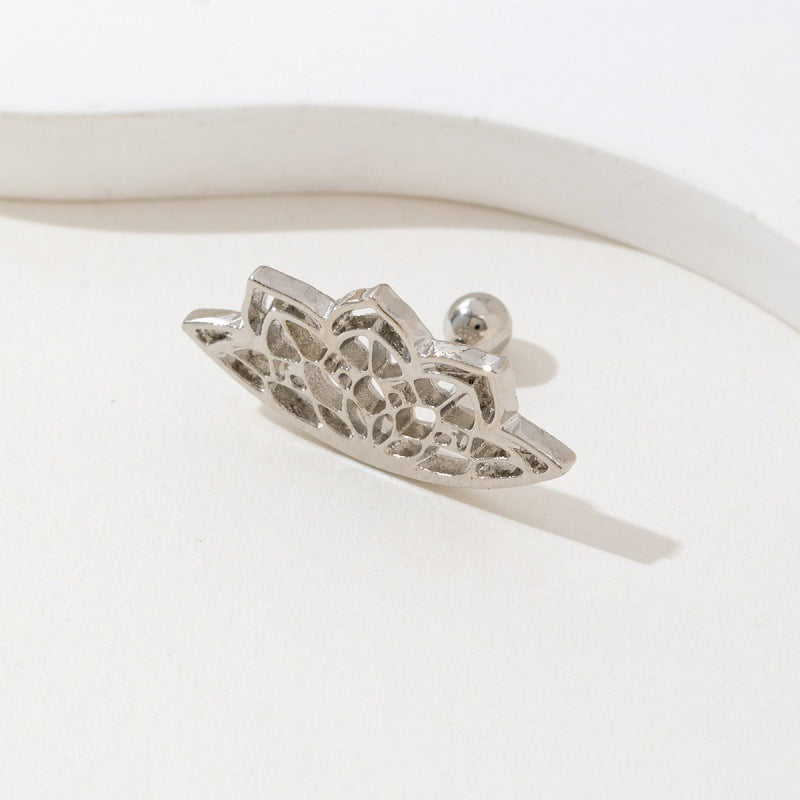 Gothic Spider Web Stud Earrings — earrings, view 4