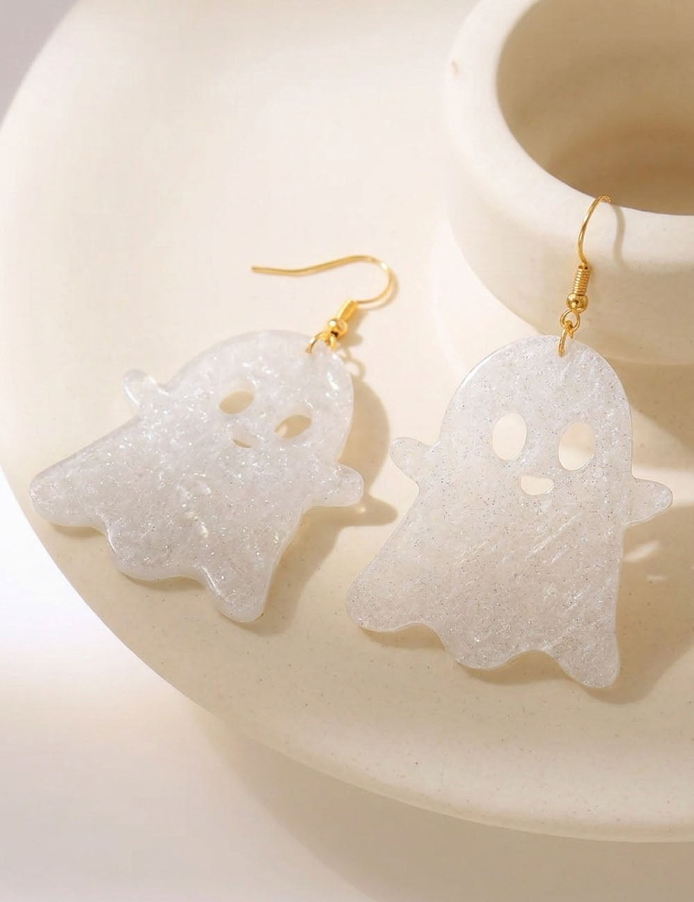 Ghost Skeleton Dangle Earrings — earrings