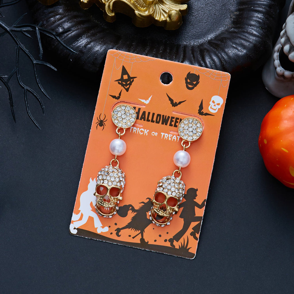 Halloween Ghost Tassel Earrings — earrings, view 2