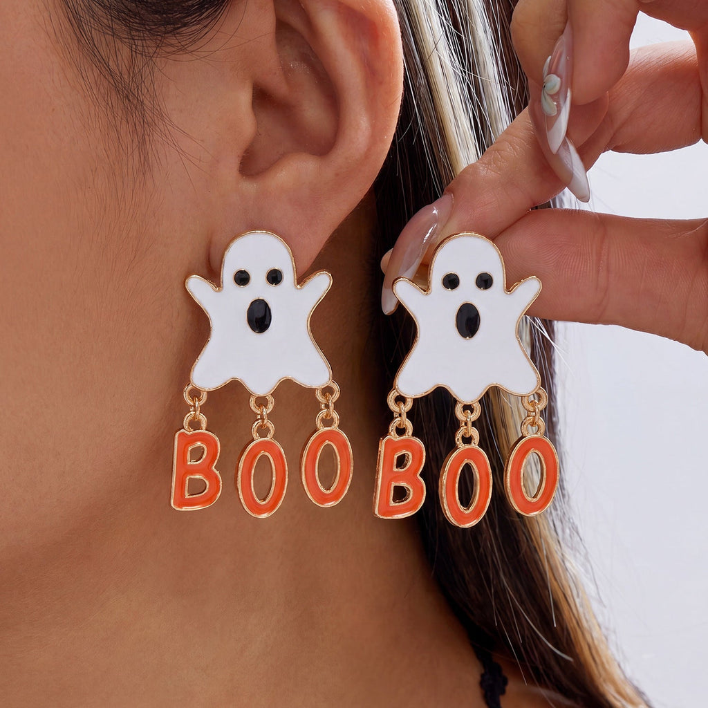 Halloween Ghost Tassel Earrings — earrings, view 8