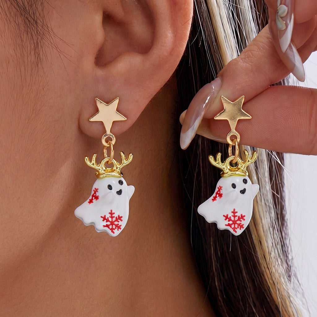Halloween Ghost Tassel Earrings — earrings, view 9