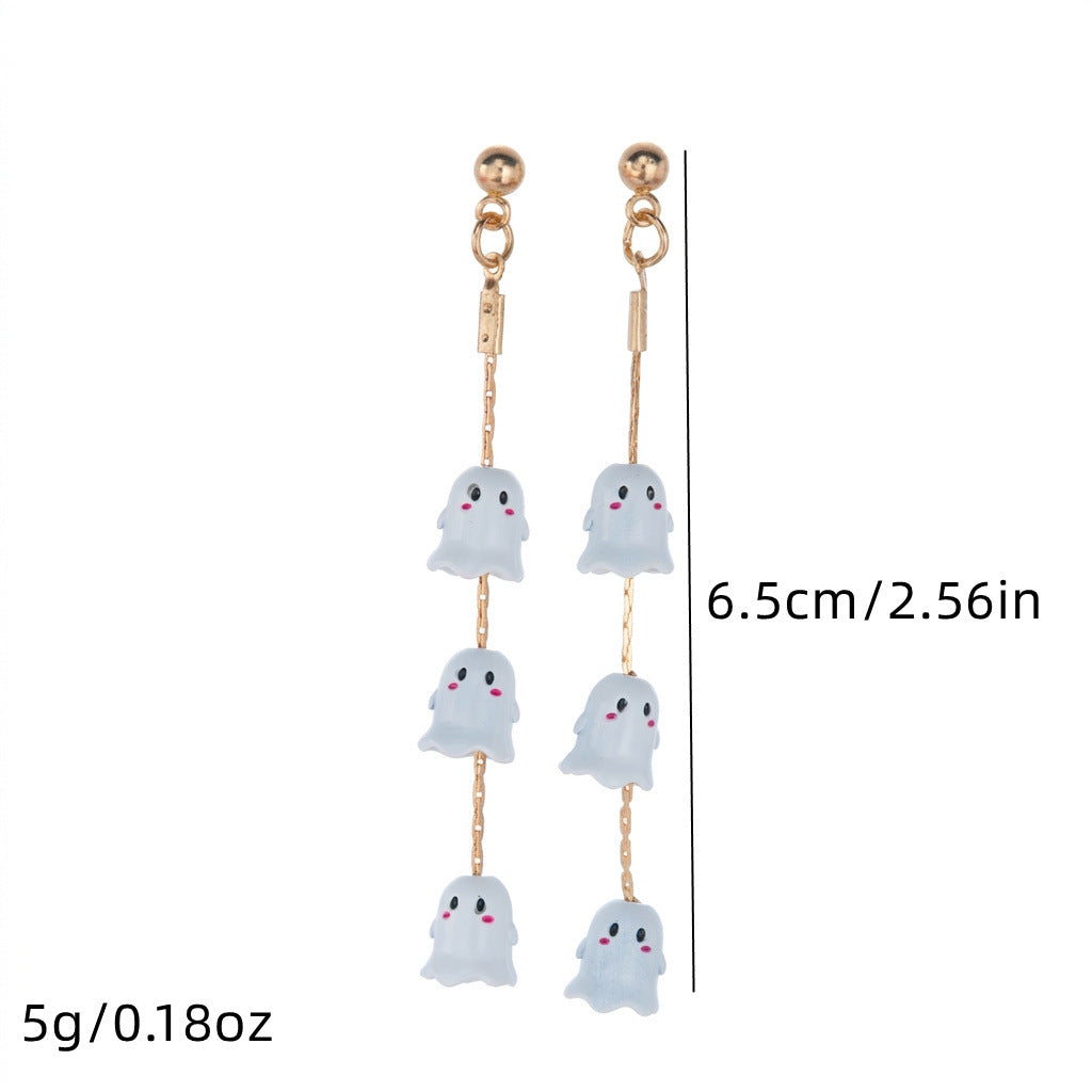 Halloween Ghost Tassel Earrings — earrings, view 12