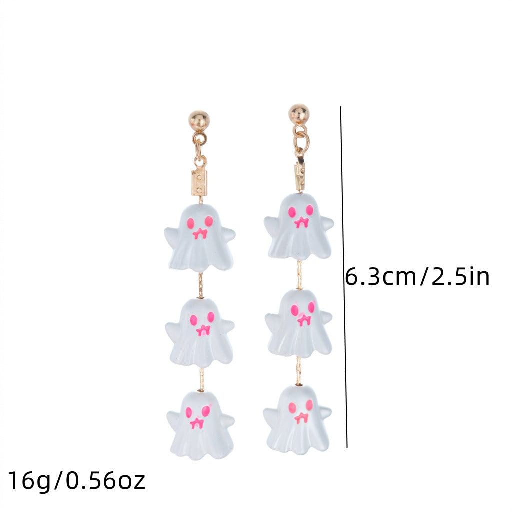 Halloween Ghost Tassel Earrings — earrings, view 13