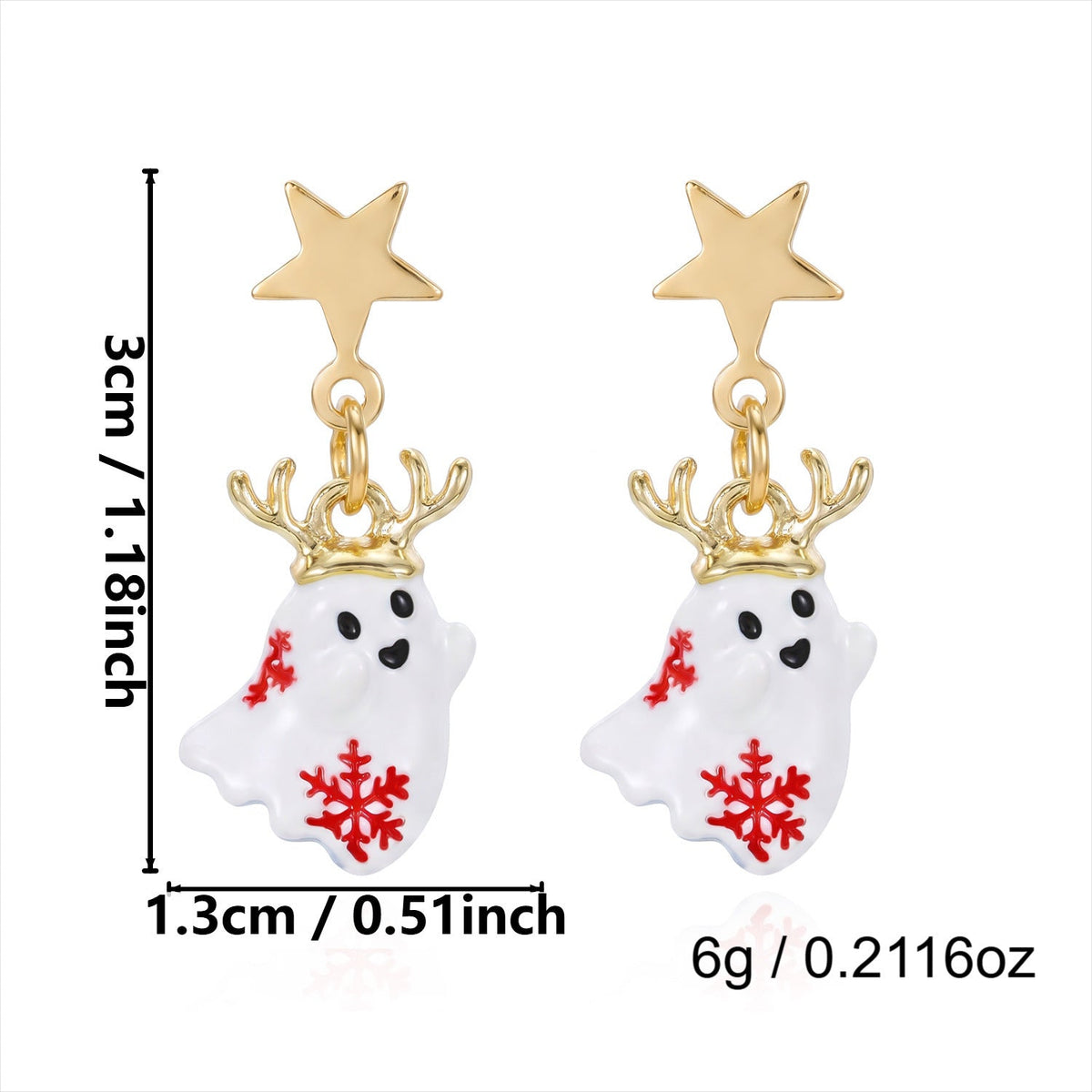 Halloween Ghost Tassel Earrings — earrings, view 15