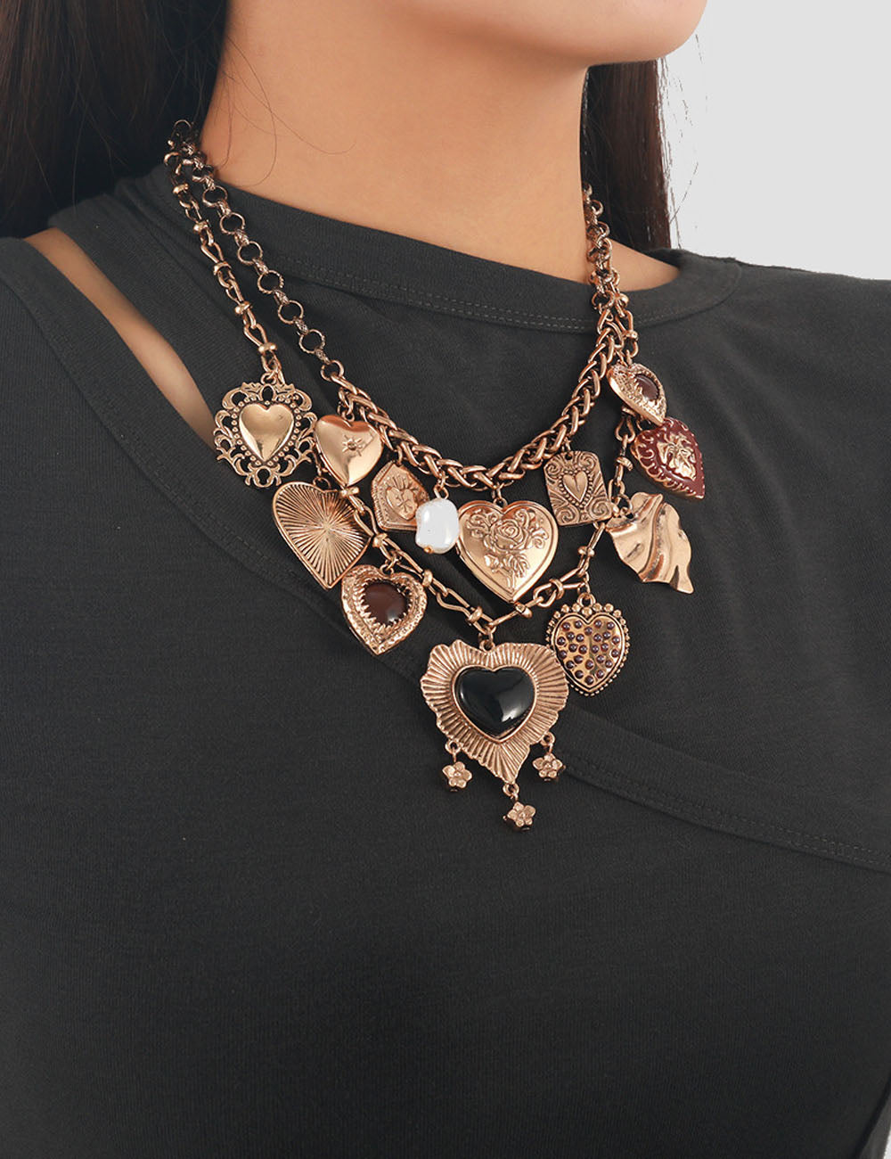 Heart Tassel Pendant Necklace — necklace