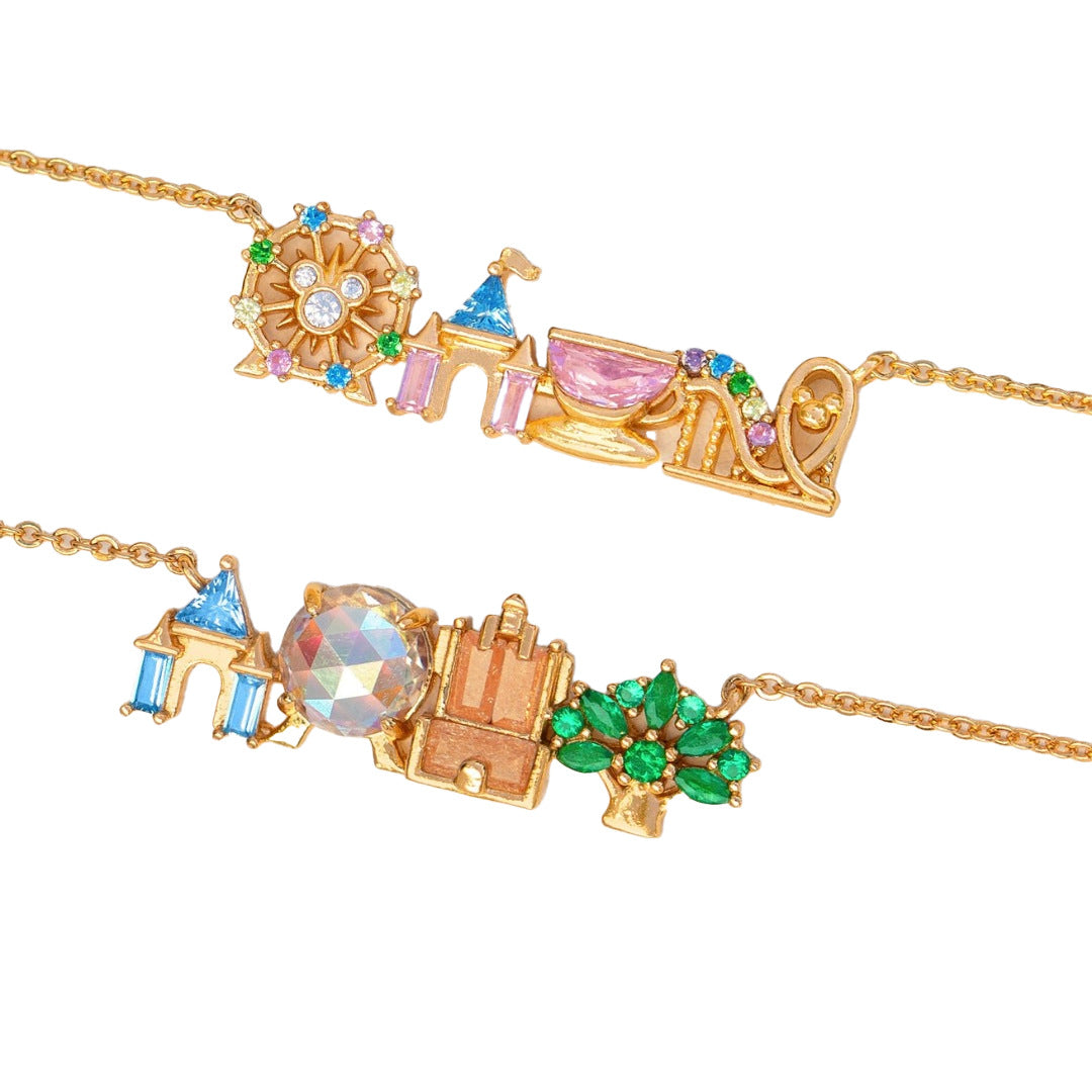 Ferris Wheel and Castle Necklace — necklace, view 3
