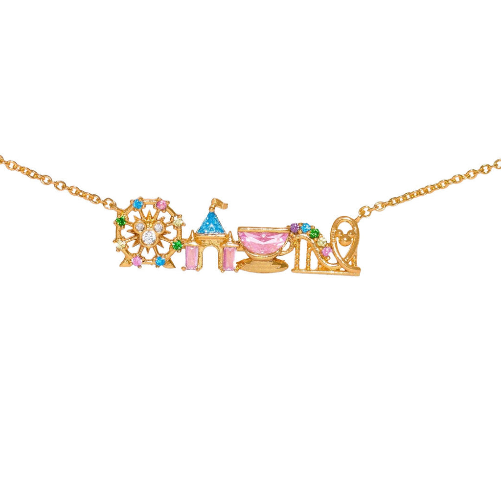 Ferris Wheel and Castle Necklace — necklace, view 4