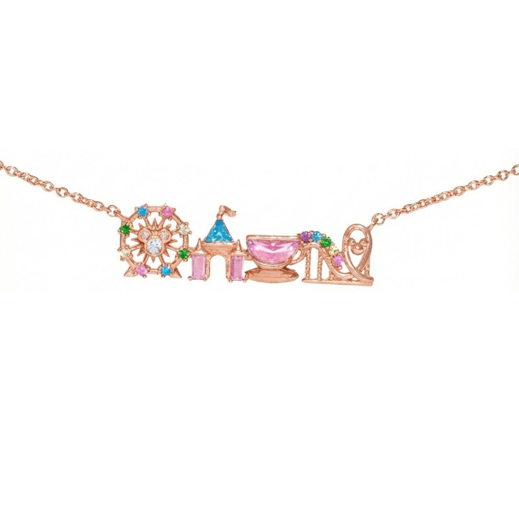 Ferris Wheel and Castle Necklace — necklace, view 5