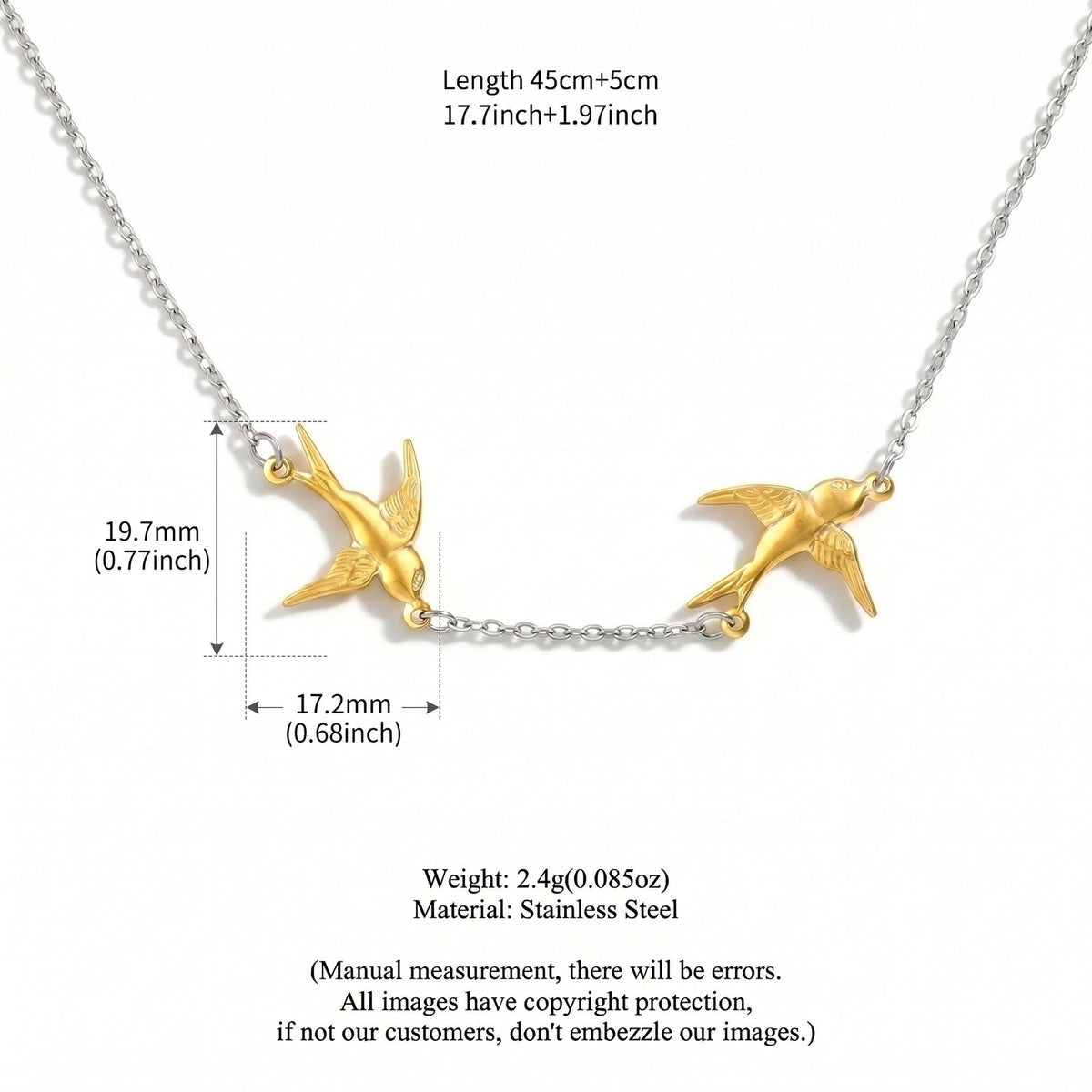 Cubic Zirconia Pin Pendant Necklace — necklace, view 8