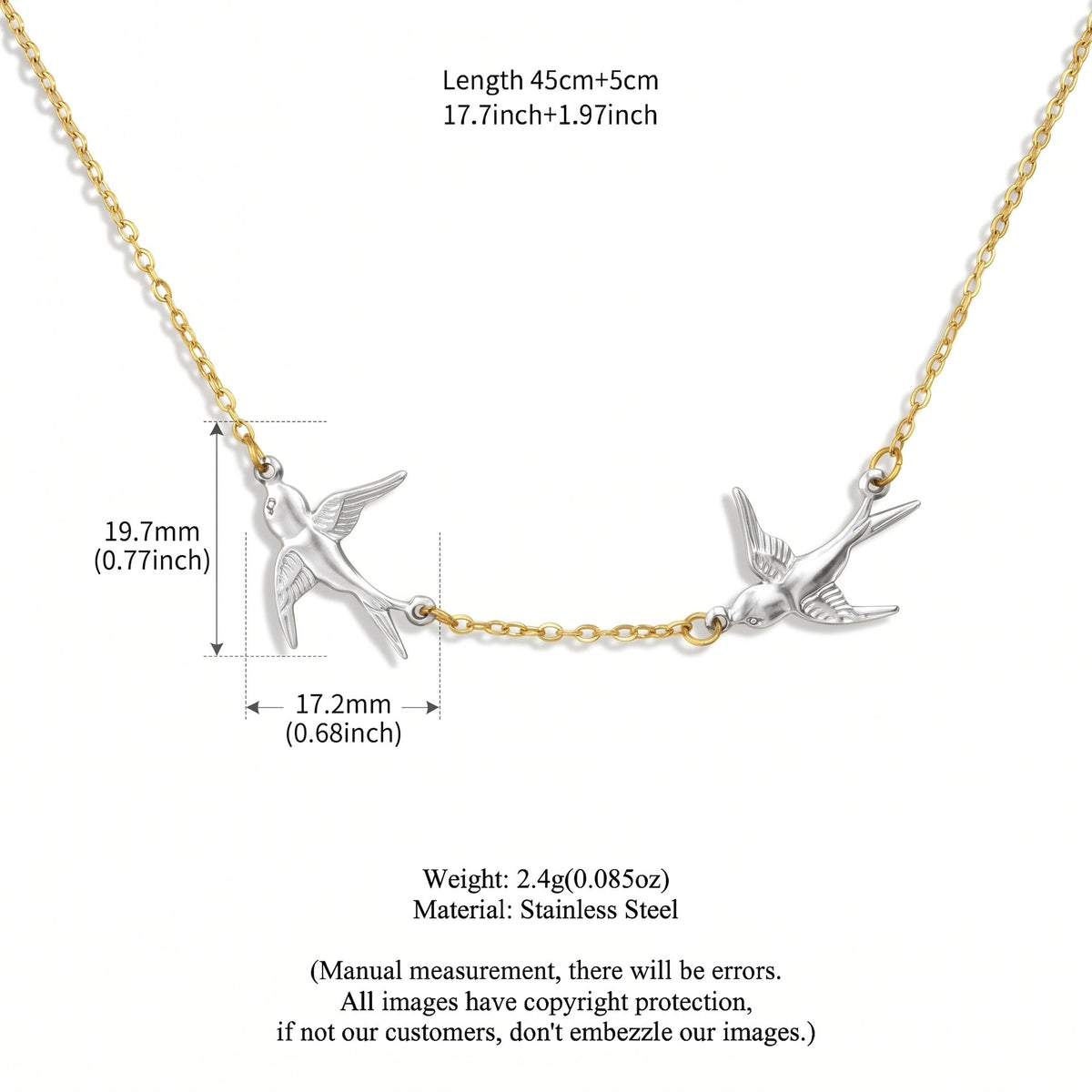 Cubic Zirconia Pin Pendant Necklace — necklace, view 9