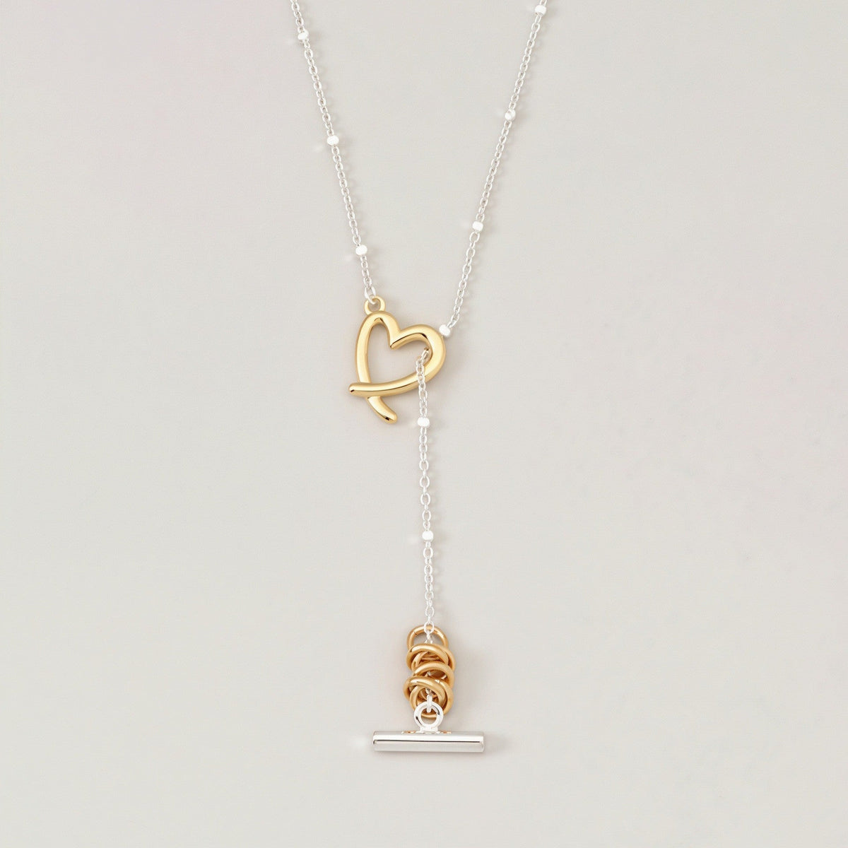 Cubic Zirconia Pin Pendant Necklace — necklace, view 11