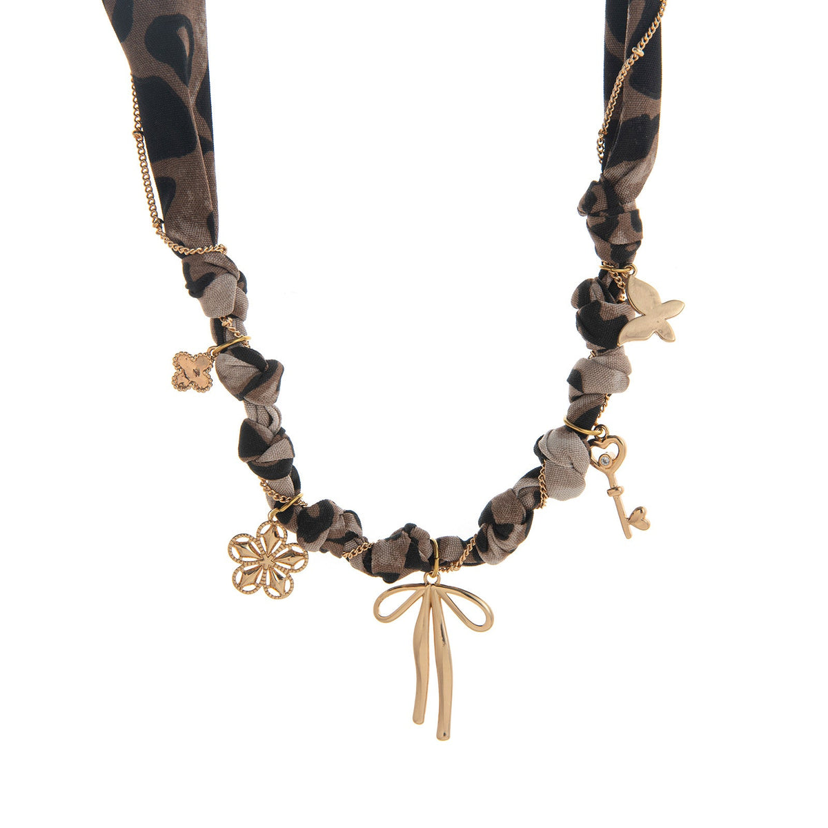 Bowknot Pendant Necklace — rose necklace, view 5
