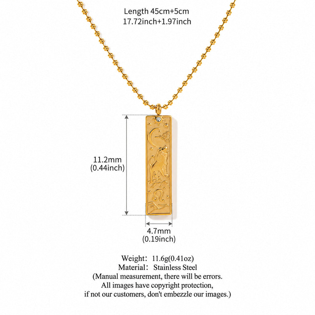Constellation Rhinestone Pendant Necklace — necklace, view 9