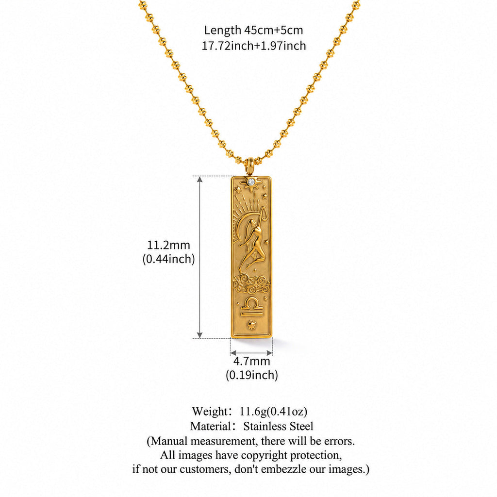 Constellation Rhinestone Pendant Necklace — necklace, view 11