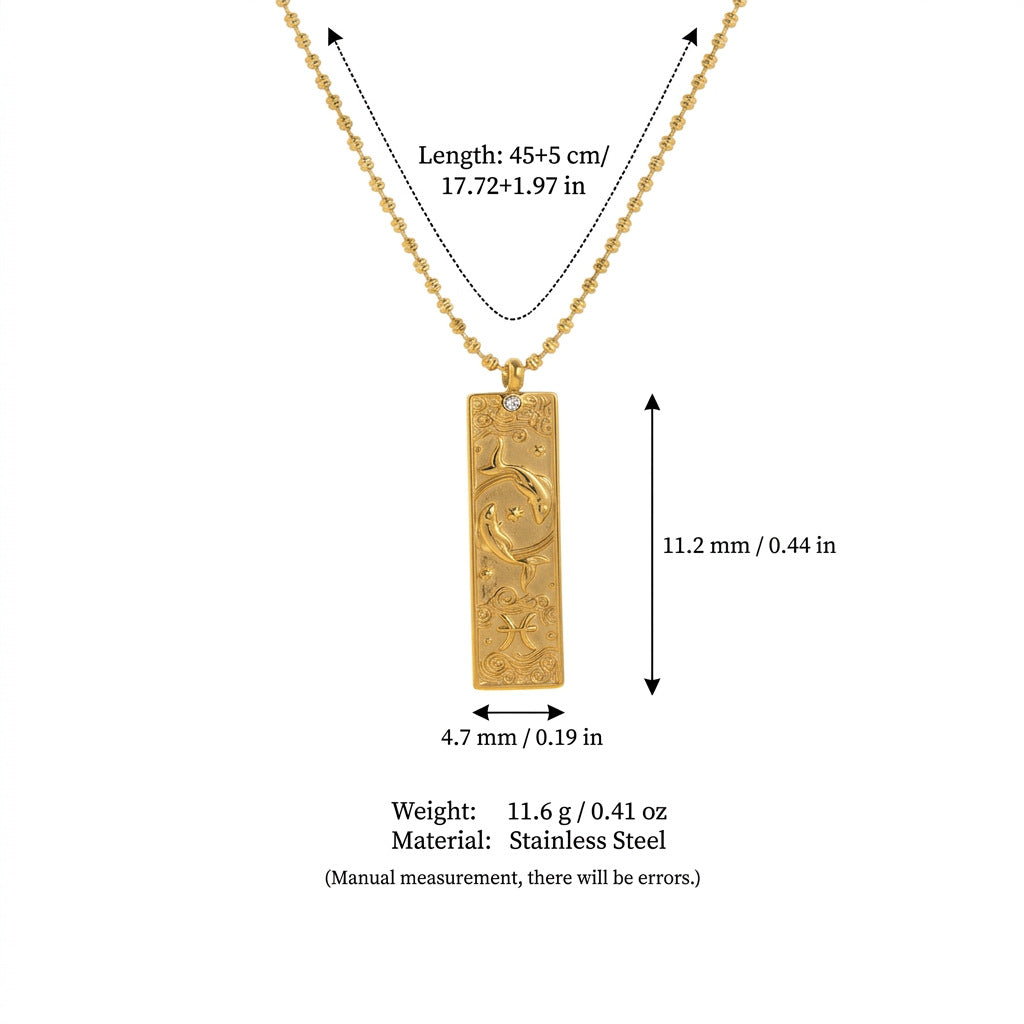 Constellation Rhinestone Pendant Necklace — necklace, view 16